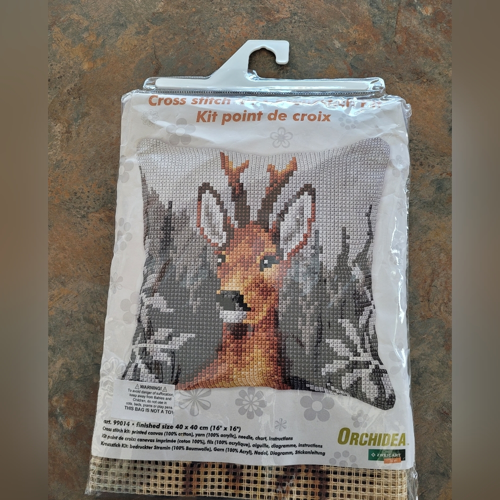 Deer cross stitch kit